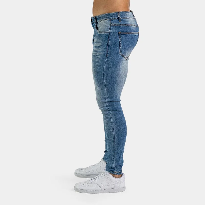 Ultra Stretch Jeans - Skinny Fit - Mid Blue Fade