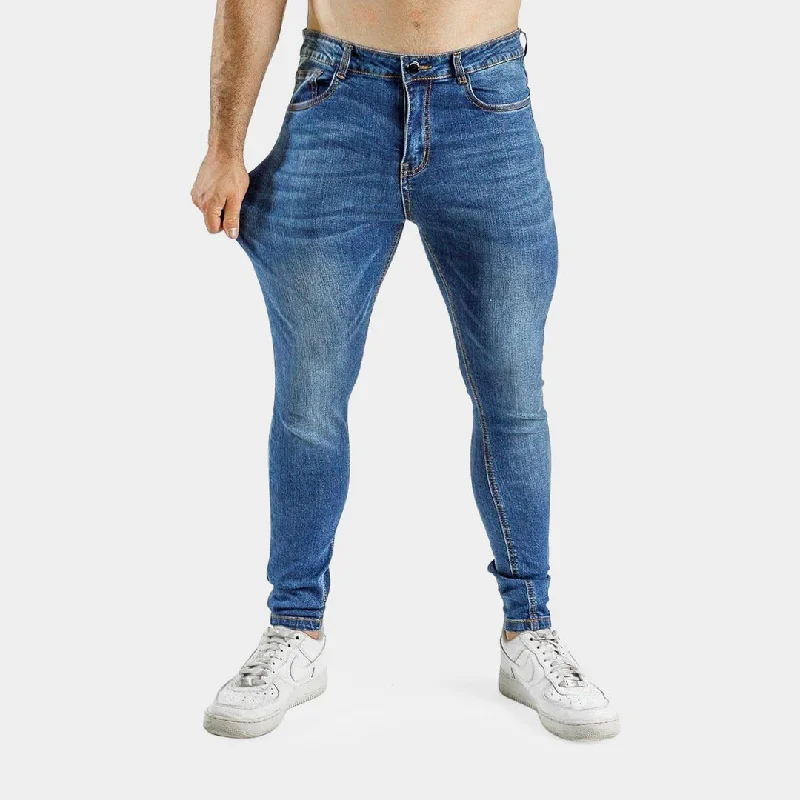 Ultra Stretch Jeans - Skinny Fit - Indigo Fade