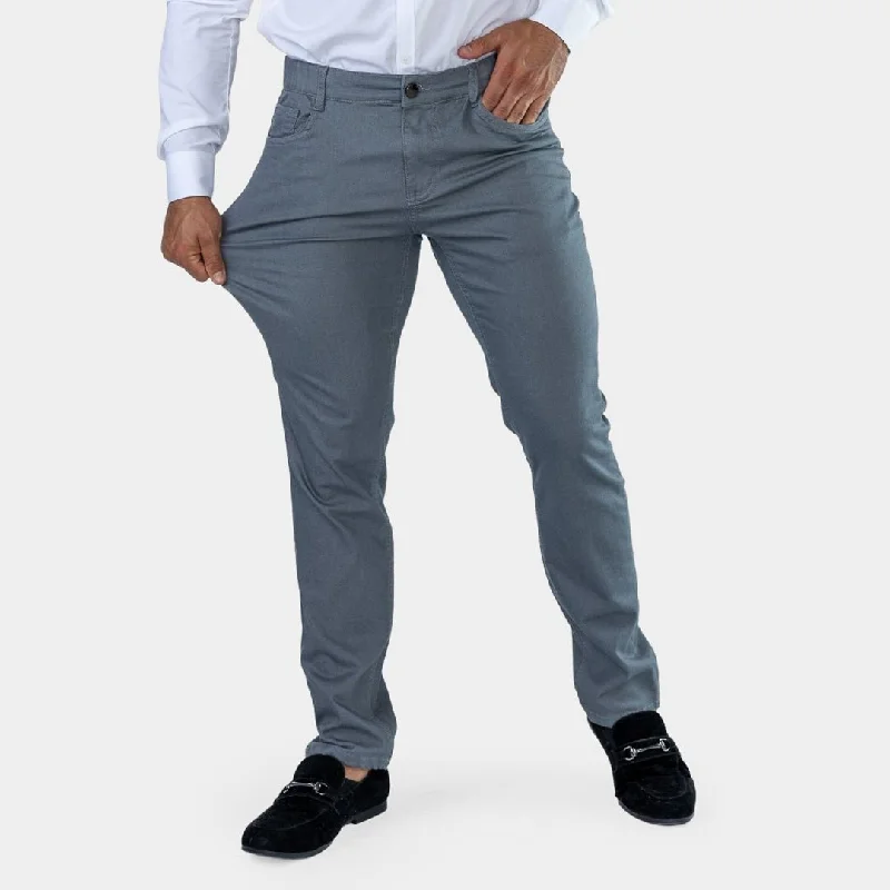 Ultra Stretch Chino Pants - Slim Fit - Pewter Grey