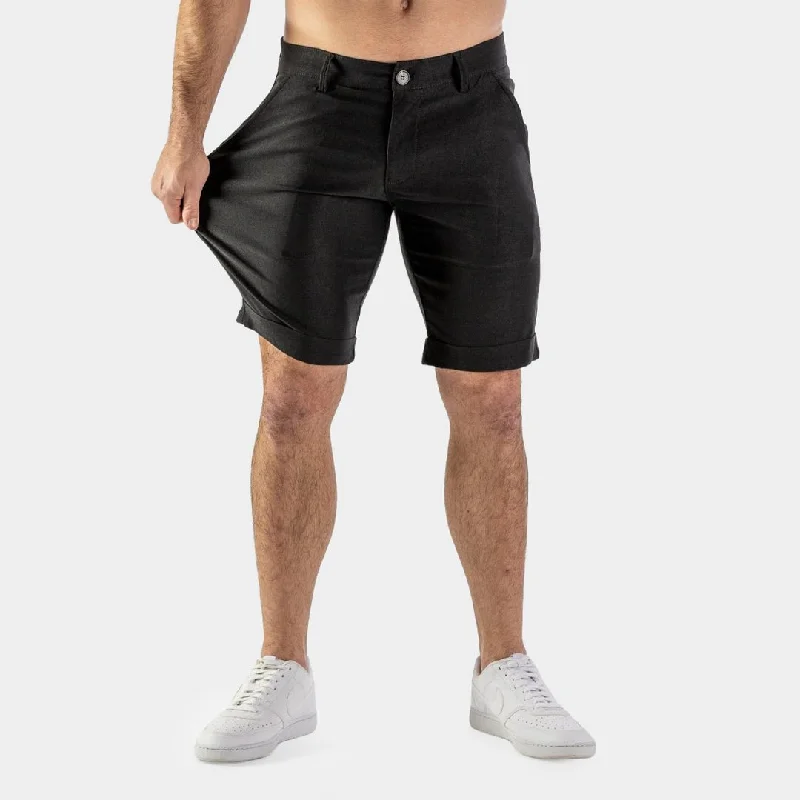 Ultra-Stretch Chino Shorts - Black