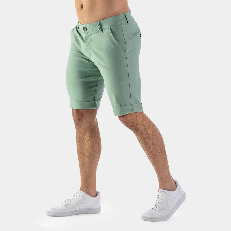 Ultra-Stretch Chino Shorts - Green