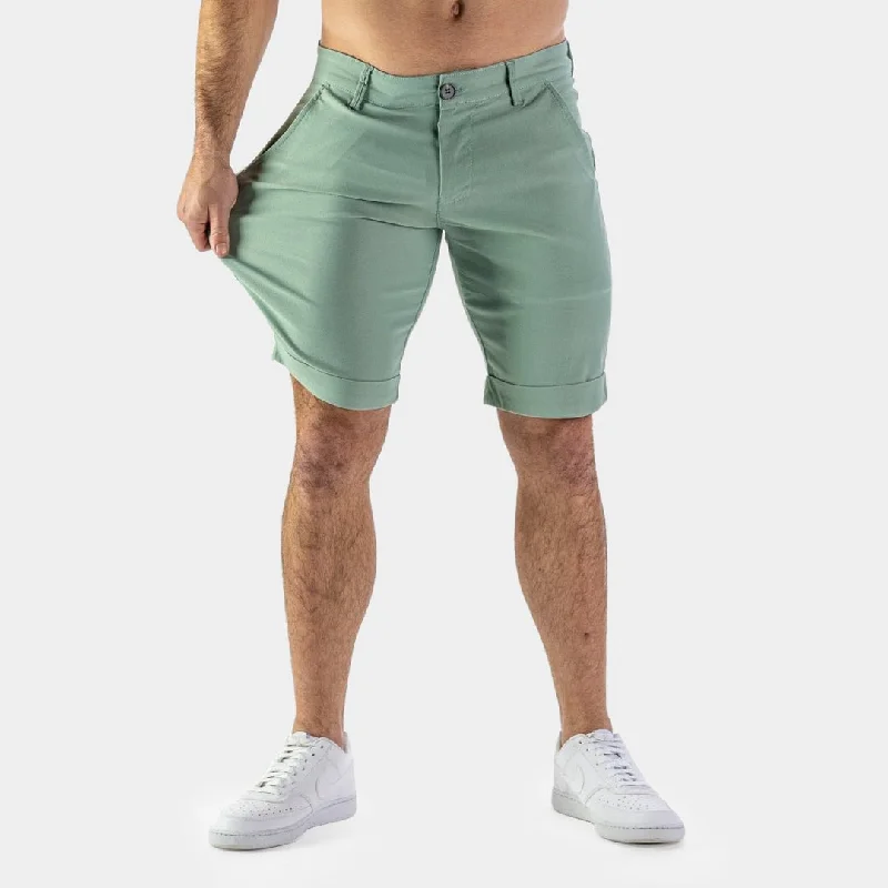 Ultra-Stretch Chino Shorts - Green