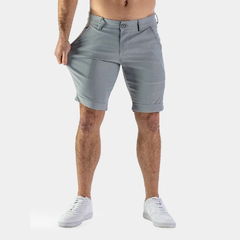 Ultra-Stretch Chino Shorts - Grey