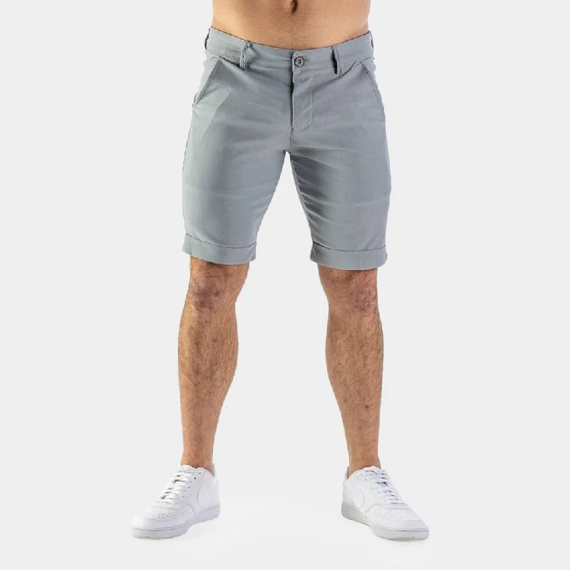 Ultra-Stretch Chino Shorts - Grey