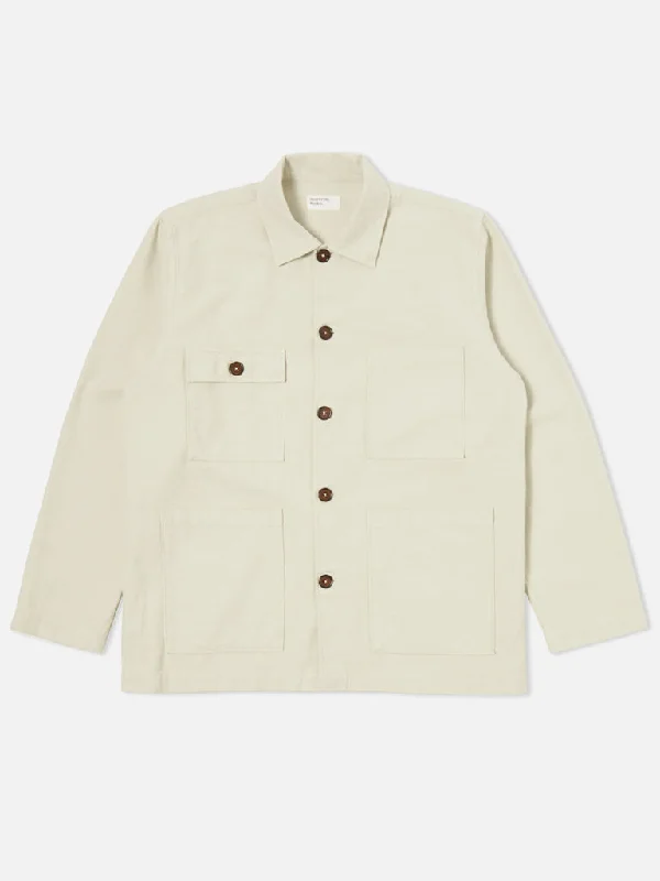 Universal Works Dockside Jacket in Slub Sateen Driftwood