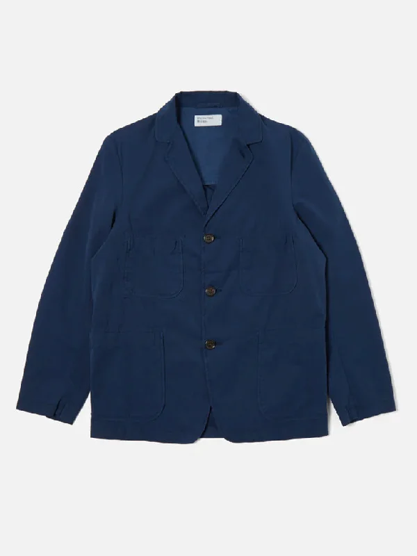 Universal Works Five Pocket Jacket in Canvas Navy