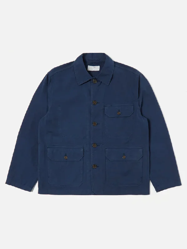 Universal Works Utility Jacket in Canvas Navy