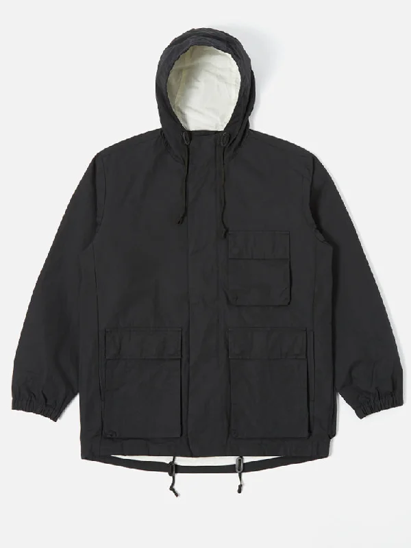 Universal Works Stayout Jacket in Black British Wax