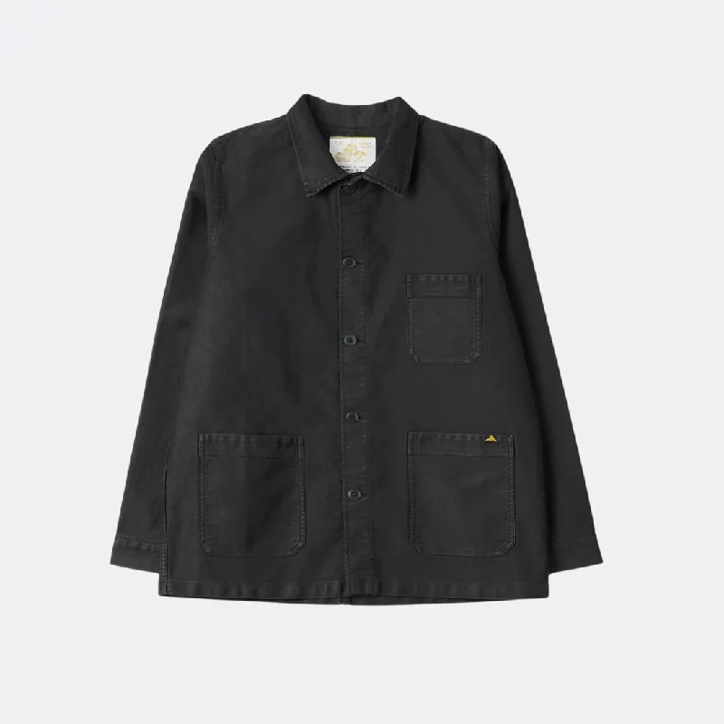 Vintage Washed Work Jacket (Black)