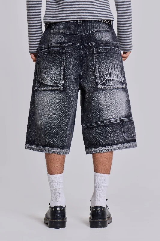 Washed Black Mason Jorts