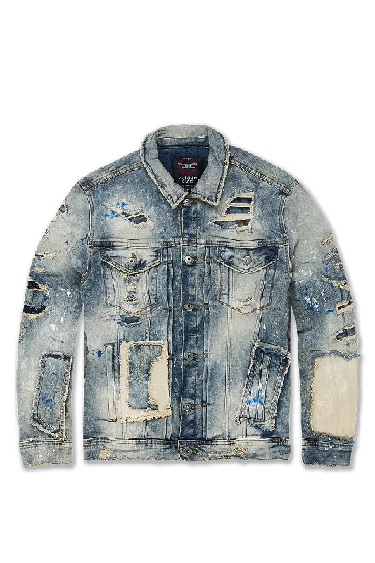 Washington Heights Denim Trucker Jacket (Desert Storm)