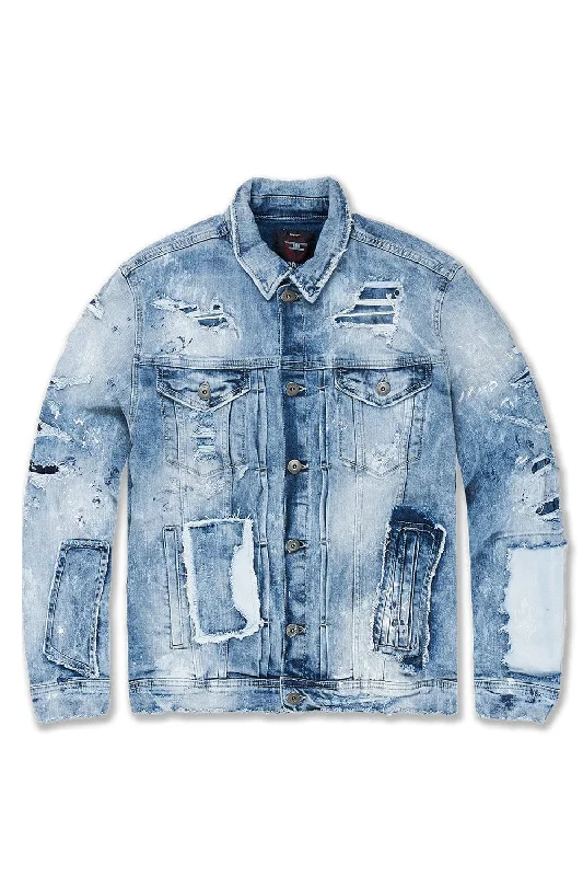 Washington Heights Denim Trucker Jacket (Destroyed Blue)