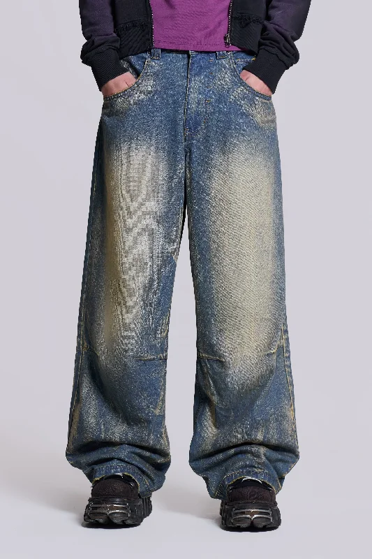 Blue Ethereal Colossus Jeans