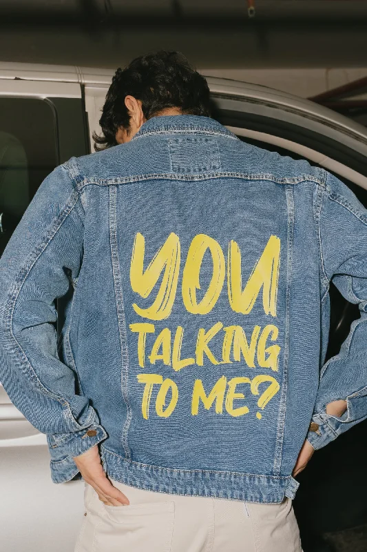 Yellow Fonted Men's Trucker Jacket