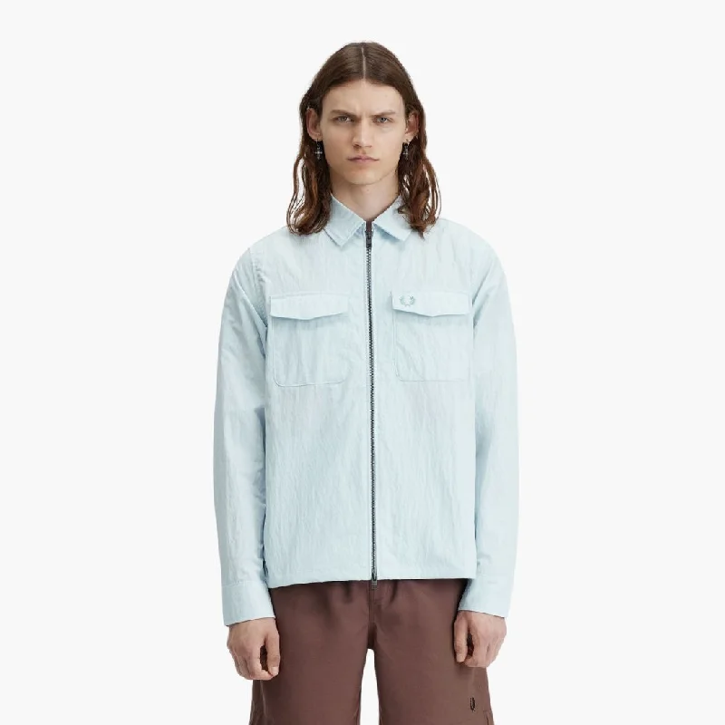 Zip Overshirt (Light Ice)