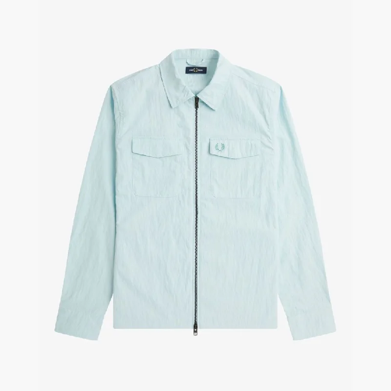 Zip Overshirt (Light Ice)