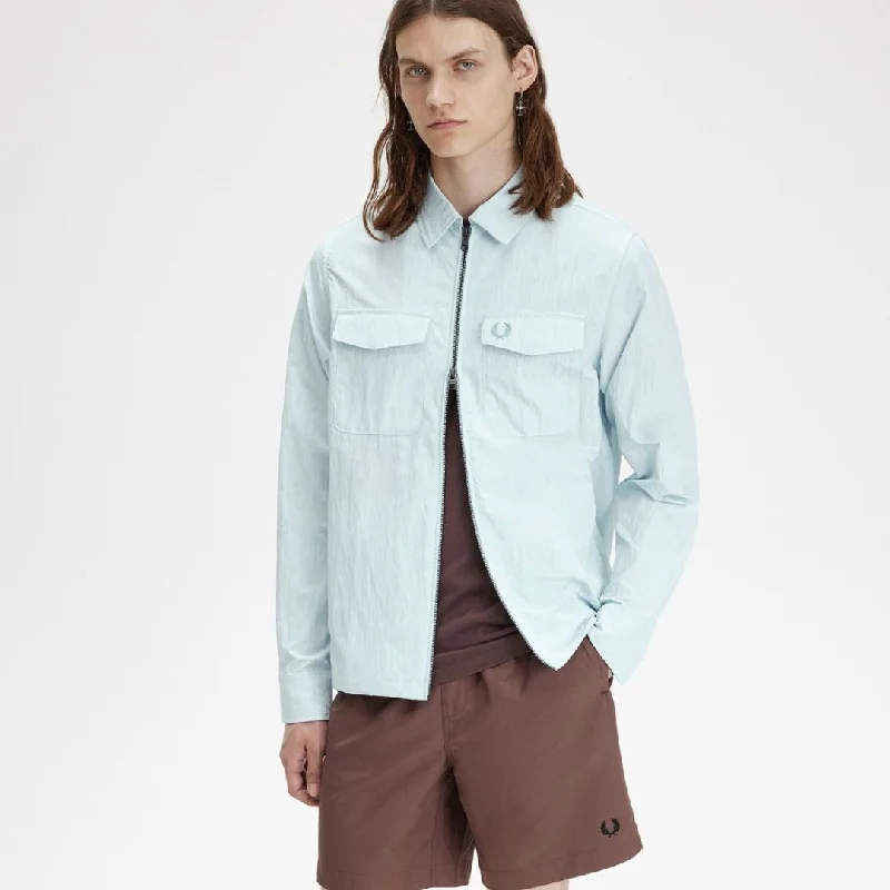 Zip Overshirt (Light Ice)