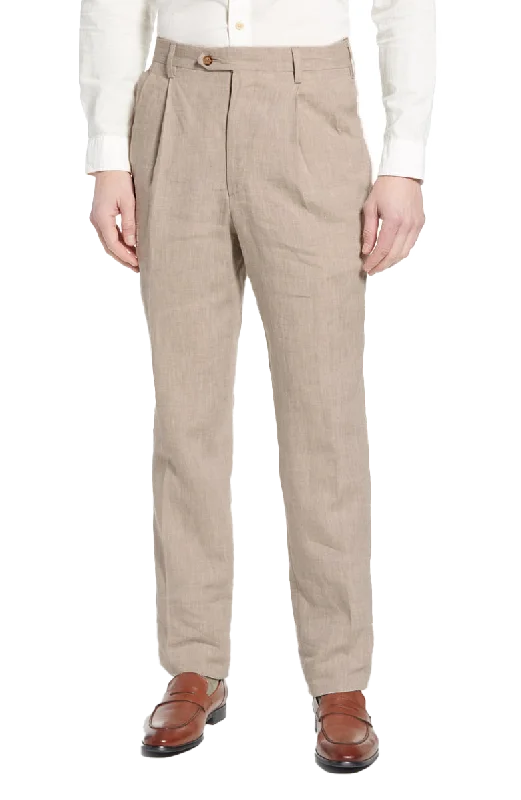 Classic Linen Pant<br>Pleated<br>Regular Rise