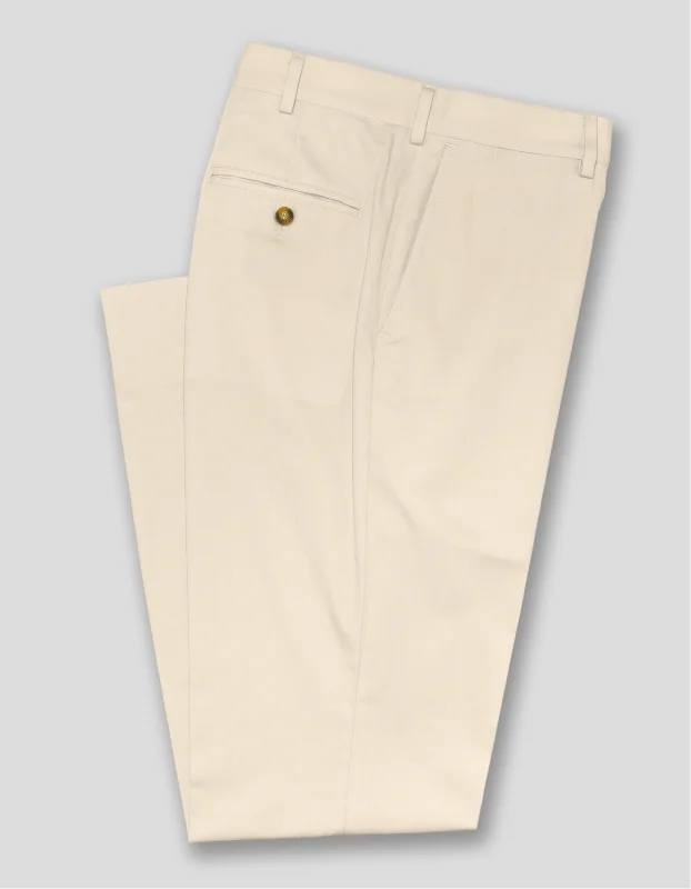 POPLIN CLASSIC TROUSERS - LIGHT TAN