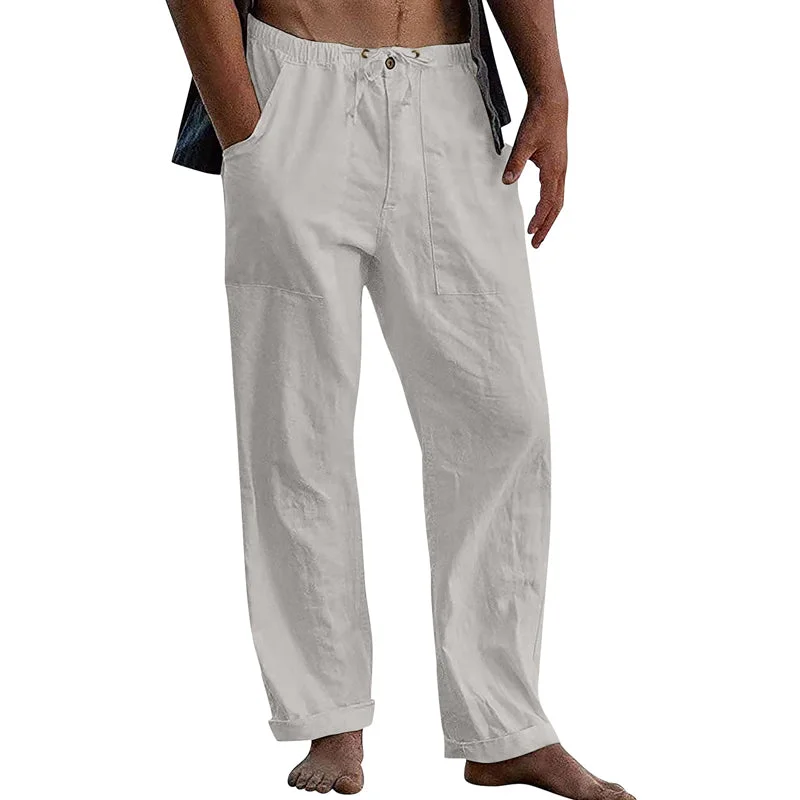 mens-casual-solid-color-cotton-linen-pants-10162865y