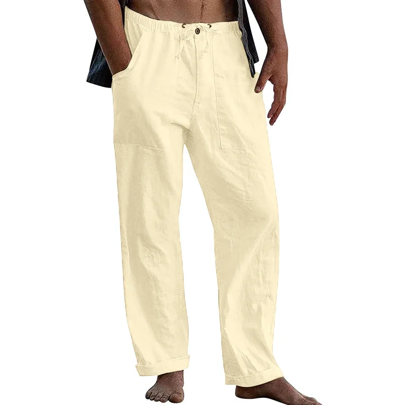 mens-casual-solid-color-cotton-linen-pants-10162865y