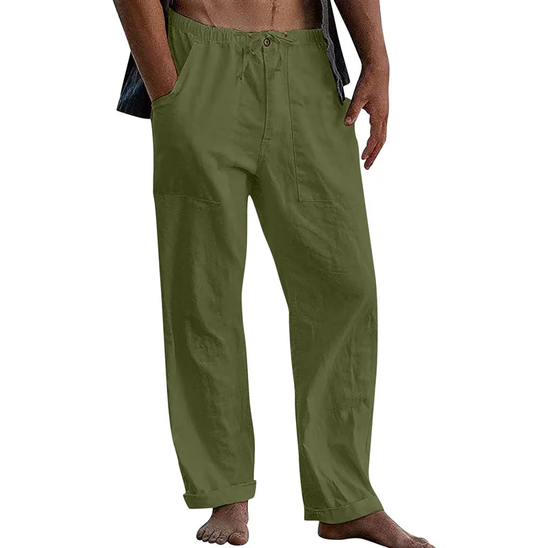 mens-casual-solid-color-cotton-linen-pants-10162865y