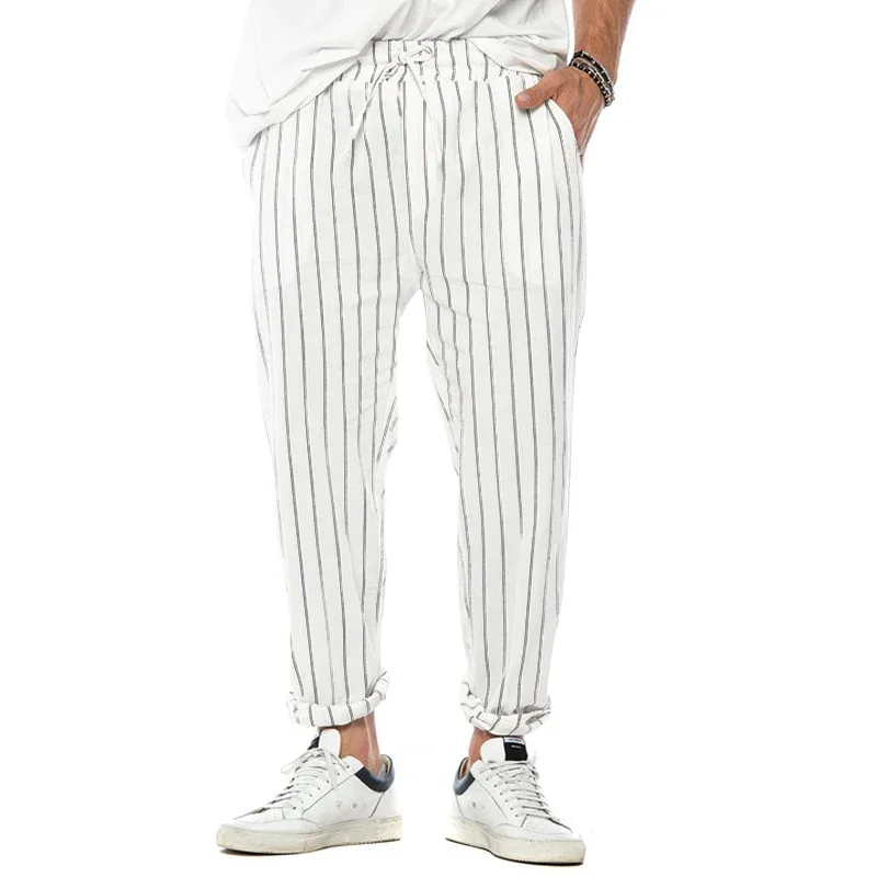 mens-vertical-striped-cotton-and-linen-straight-loose-trendy-casual-trousers-38653954z