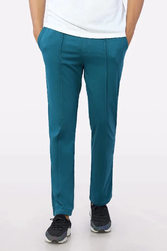 Teal Causal Knitted Trouser