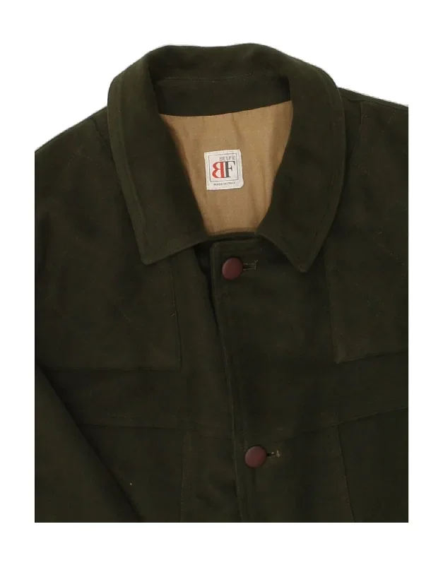 belfe-belfe-mens-overcoat-it-50-large-green-wool