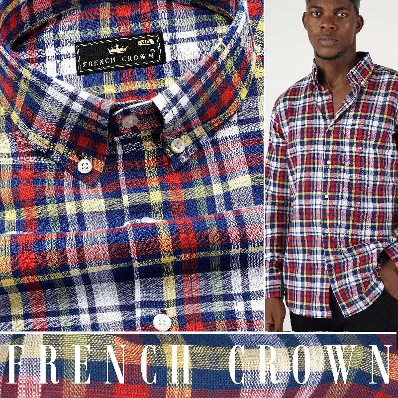 bright-white-with-deep-cove-blue-and-cornell-red-checkered-luxurious-linen-shirt-bw