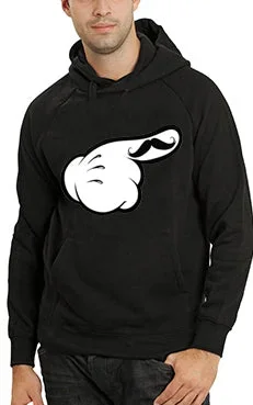 Cartoon Hands The 'Stache Adult Hoodie