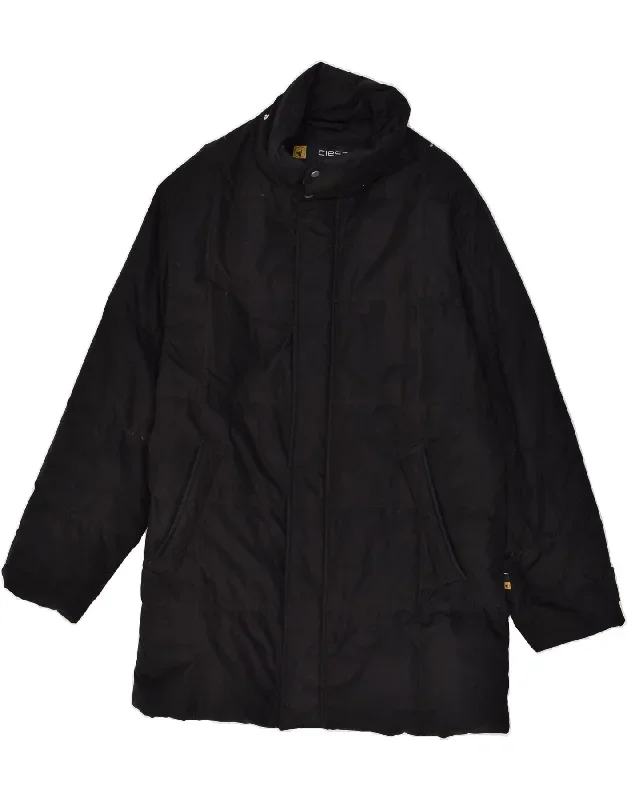 CIESSE PIUMINI Mens Padded Coat IT 50 Large Black Polyester