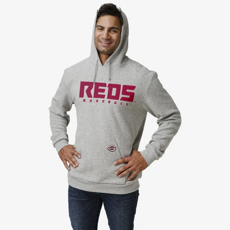 Cincinnati Reds Gray Woven Hoodie