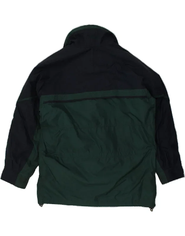 columbia-mens-windbreaker-coat-uk-40-large-green-colourblock-polyester