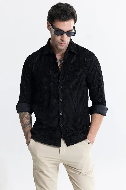 Cordbreaker Black Corduroy Overshirt