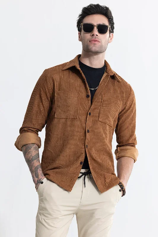 Cordbreaker Brown Corduroy Overshirt