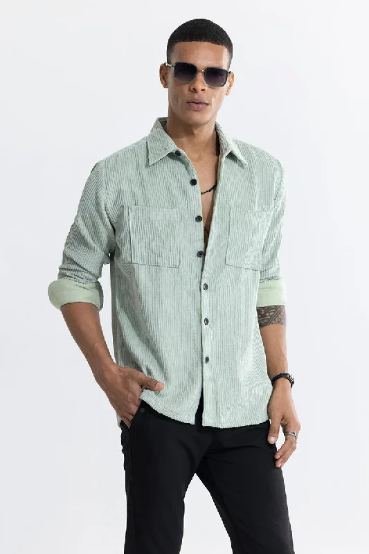 Cordbreaker Green Corduroy Overshirt