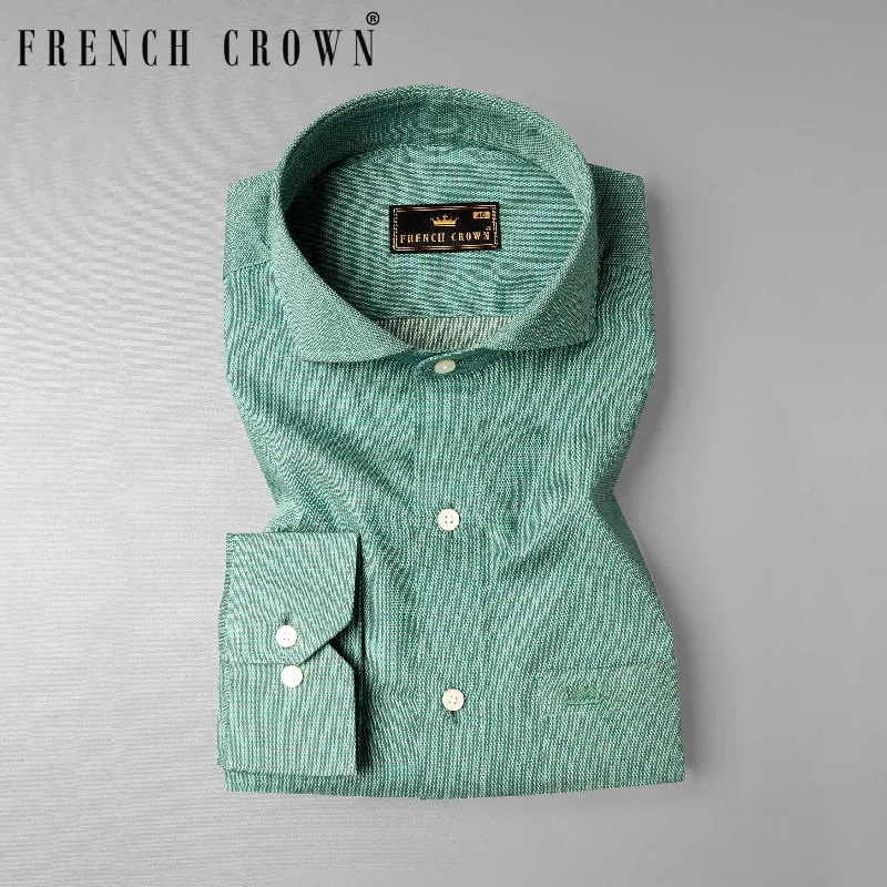 dark-aqua-green-dobby-textured-premium-giza-cotton-shirt-aq