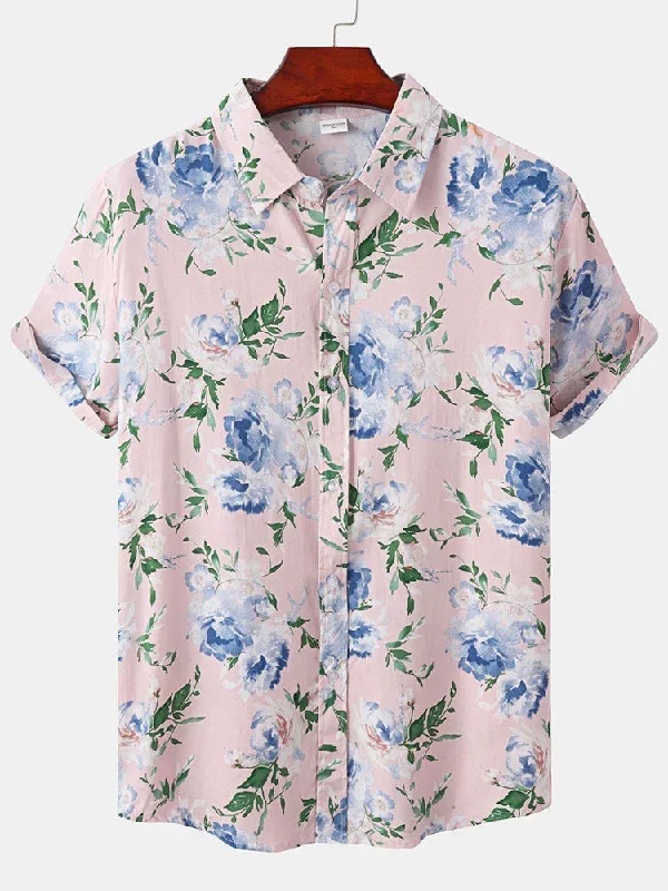 Floral Print Button Up Shirt