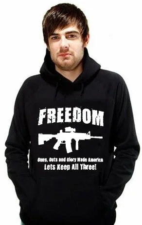 Freedom Guns Guts Glory Adult Hoodie