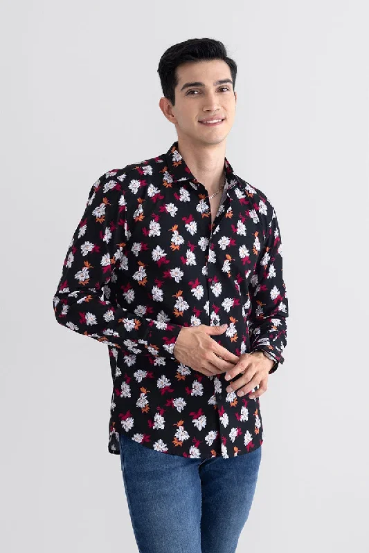 French Rose Black Shirt