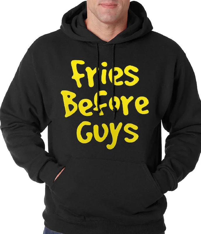 Fries Before Guys Adult Hoodie