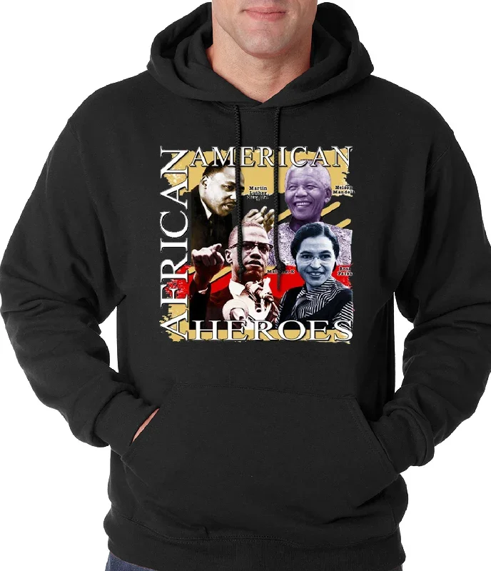 Full Color African American Heroes Adult Hoodie