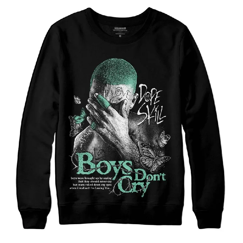 Green Glow 3s DopeSkill Sweatshirt Boys Don't Cry Graphic