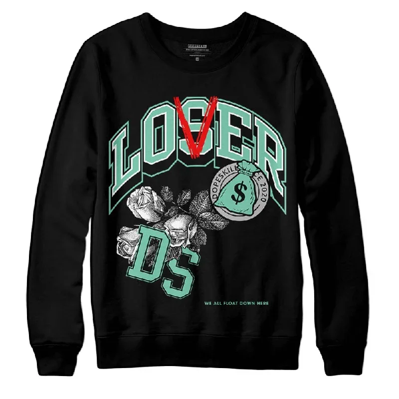 Green Glow 3s DopeSkill Sweatshirt Loser Lover Graphic