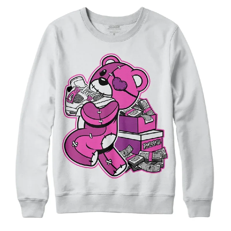 Hyper Violet 4s DopeSkill Sweatshirt Bear Steals Sneaker Graphic