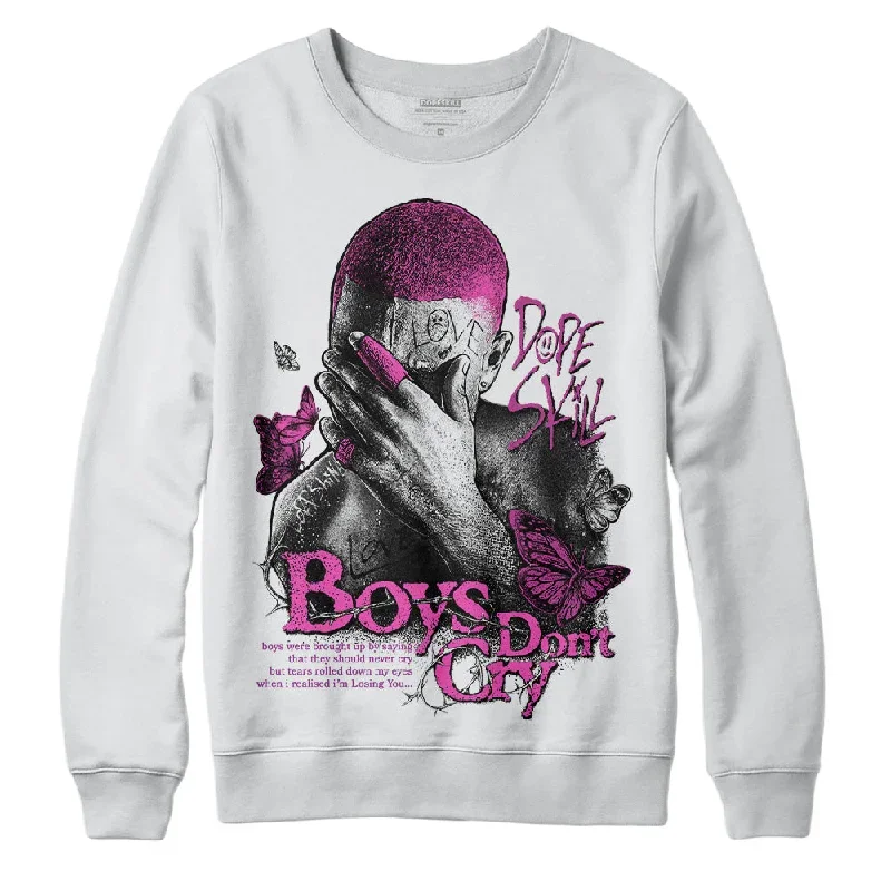 Hyper Violet 4s DopeSkill Sweatshirt Boys Don't Cry Graphic