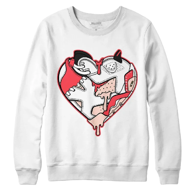 AJ 6 Low Atmosphere DopeSkill Sweatshirt Heart AJ 6 Graphic