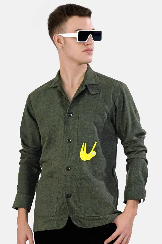 kombu-green-embroidered-flannel-designer-overshirt-cf