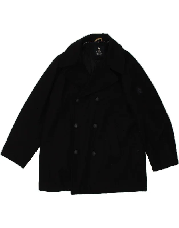 MARINA YACHTING Mens Pea Coat IT 50 Large Navy Blue